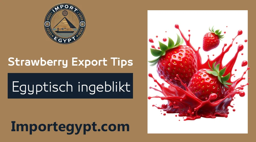 Egyptische exporttips voor Ingeblikte aardbeien