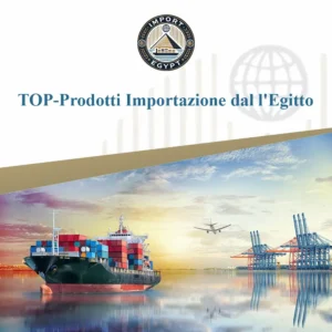 I prodotti più importanti importati dall'Egitto