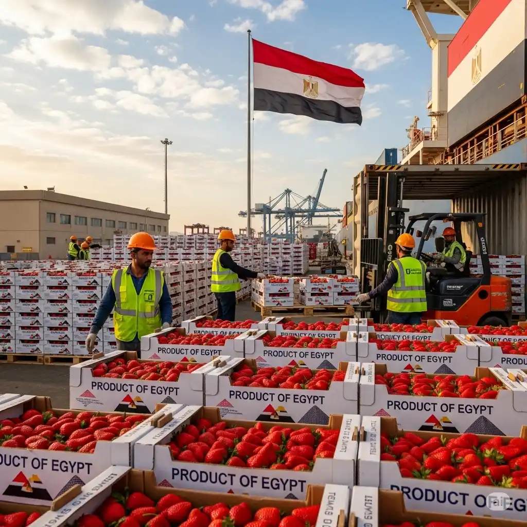 استيراد الفراولة المصرية