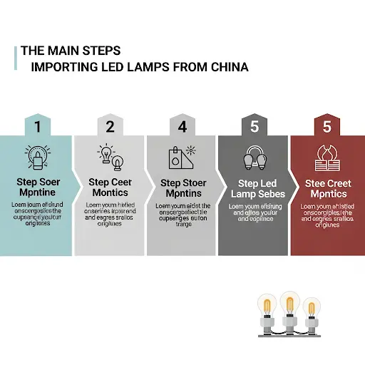 الخطوات الرئيسية لاستيراد مصابيح LED من الصين