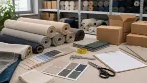 home | منتجات مصرية عالية الجودة Real buyer review scene for Egyptian textile sourcing