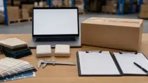 Real buyer-review workspace for specification changes after sample approval
