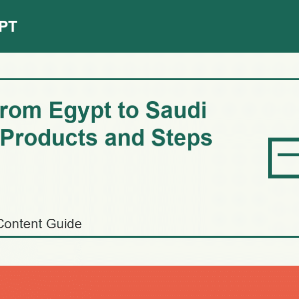 Import from Egypt to Saudi Arabia: Products and Steps - Import Egypt