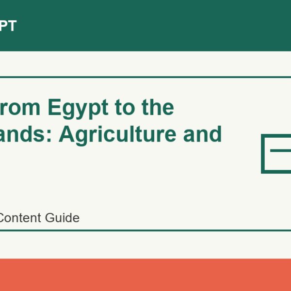 Import from Egypt to the Netherlands: Agriculture and Food - Import Egypt