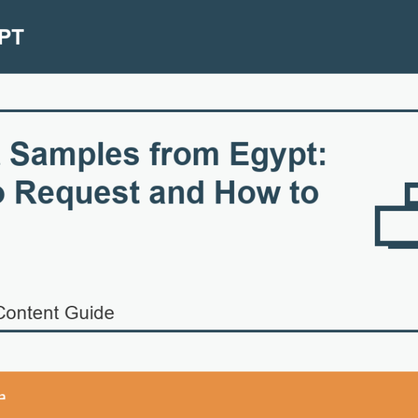 Product Samples from Egypt: When to Request and How to Assess - Import Egypt