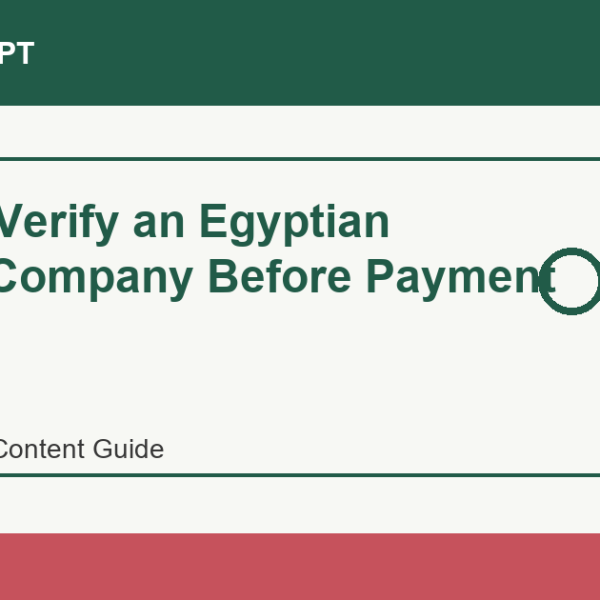How to Verify an Egyptian Export Company Before Payment - Import Egypt